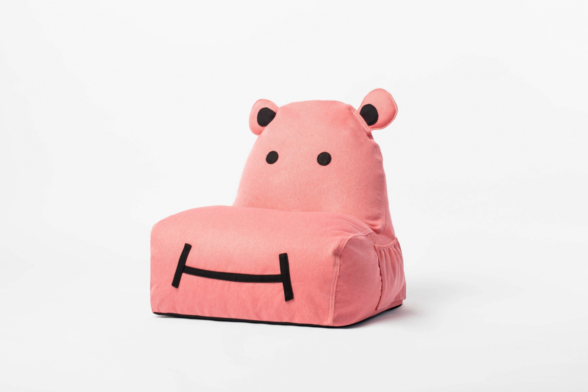 Pufa siedzisko Hippo - Różowa Pufa siedzisko Hippo - Różowa
