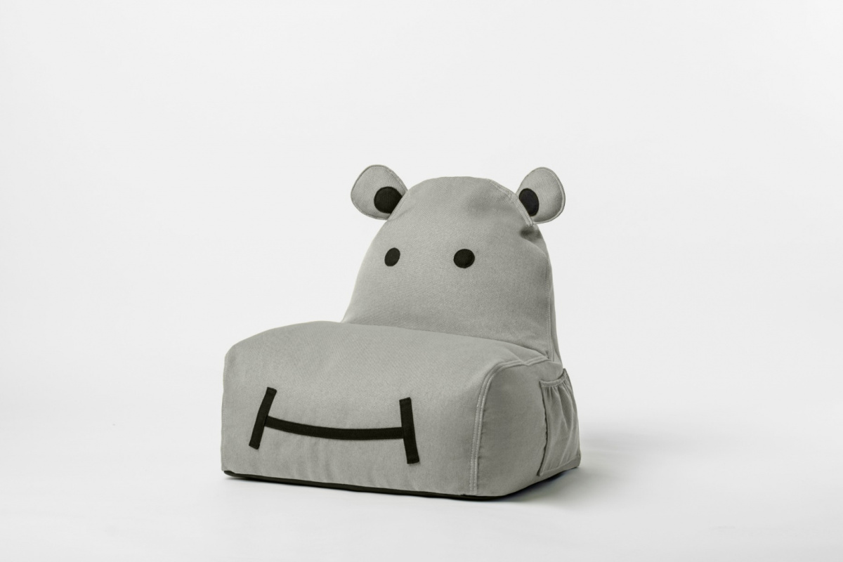Pufa siedzisko Hippo - Szara Pufa siedzisko Hippo - Szara