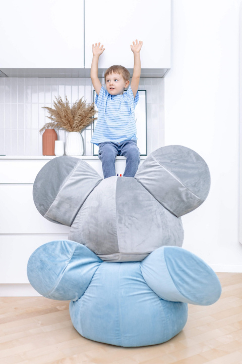 Ears Bean Bag - grey