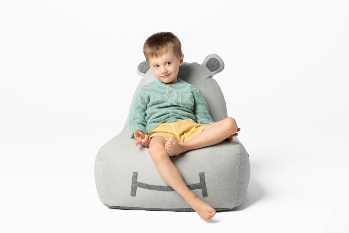 Pufa siedzisko Hippo Soft - Szara Pufa siedzisko Hippo Soft - Szara