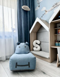 Hippo Bean Bag Blue